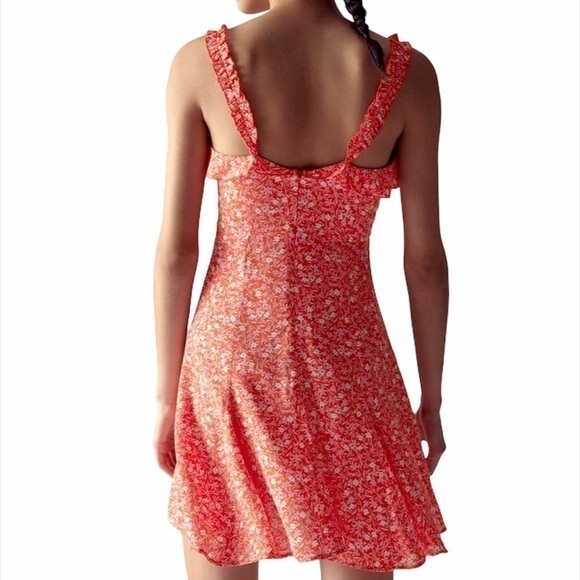 Zara Floral Print Dress Small - Picture 4 of 9